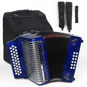 Mi8472 Aklot 31 Key 12 Bass Accordion Gcf Celluloid Body Metal Cover Accordions Louder
