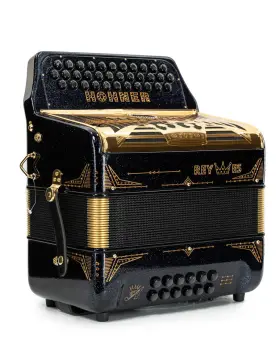 Accordion1717 Anacleto Hohner Res2sg Rey Especial Fbe Button Accordion - Black