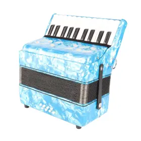 Bterm1ntus3e7r5586-11 Bter Accordion 22 Keys 8 Bass Exquisite Celluloid Piano Adjustable Stra