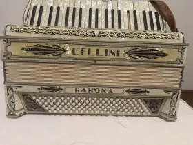 7256 Cellini Ramona Accordion Vintage Musical Instrument