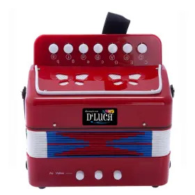 D Luca Dl105-rd Dftluca Kids Series Button Accordion Red