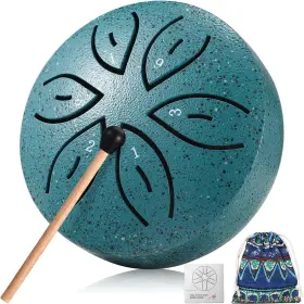 A40709-mg-au Facmogu Steel Tongue Drum For Outside 3 Inch 6 Notes Chakra Green