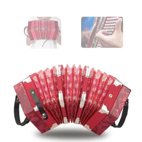 Fauoswuk2dxcpuk4n9-01 Fauoswuk Accordion Concertina 20 Buttons For Adults Abs Material Mu
