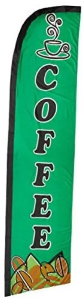 Wlb047 Flags Importer Quality Standard Coffee Windless Banner 11.5 By 2.5ft