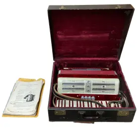 B51444 Francini Accordian - Red Made In Italy