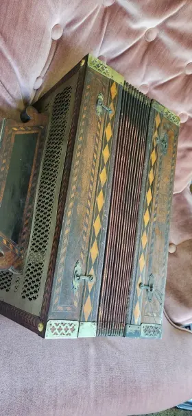 Franz Wittine 8215 Chemnitzer Concertina 32-button Chromatic Brown/black With Case