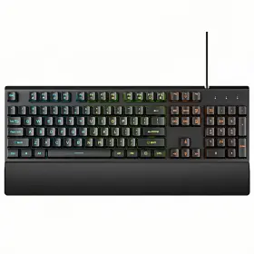 Guiheng 731262719842 Wired Rainbow Led Gaming Keyboard 104 Keys Light Up Mechanical Feeling Comput