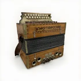 8008135 Heligonka Button Box Accordion Josef Hlav Ek Cschoslovakia Vintage Vitak Elsnic