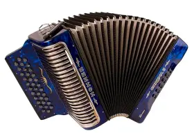 Hohner 190786158566 Corona Ii Xtreme Diatonic Accordion - Keys Of F/bb/eb Pearl Dark Blue New