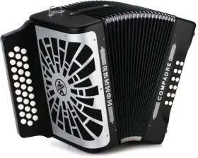 Hohner 190786386365 Compadre Diatonic Accordion - Keys Of E/a/d Black