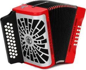 Hohner 190786386389 Compadre E/a/d 3-row Diatonic Accordion - Red