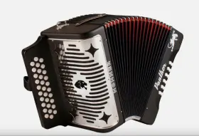 A4800 Hohner 190786386655 3100gb Panther 31 Button Diatonic Accordion Gcf Open Box/new Bks
