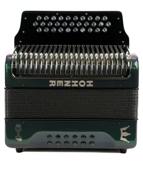 Hohner 190786392977 Corona Ii Mig - Next Generation Diatonic Accordion G/c/f Green To Gold