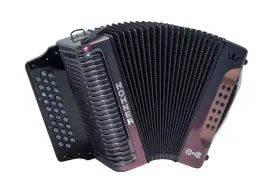 Hohner 190786392991 Corona C-ii Diatonic G/c/f Accordion Red To Gold
