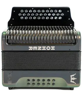 Hohner 190786393004 Corona C-ii Gcf Diatonic Accordion - Green To Gold