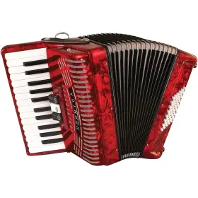 Hohner 197881198909 Hohnica Beginner 48 Bass Accordion Red Rf