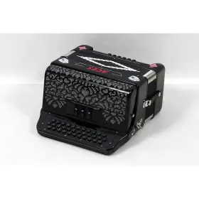 Hohner 197881458768 Hohnica Aces Ii 3register Accordion Black Gcf Ob