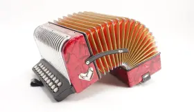 3000ar Hohner Accordions Erica Ad Two Row Accordion Pearl Red