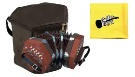 Hohner 700900013581 Accordions Model D40 20 Key Concertina With Gig Bag And Polish Cloth