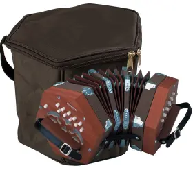 Hohner 805232054223 49 D40 Concertina With Gig Bag 20 Key