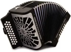 Hohner 825232540823 Compadre Gcf Accordion With Gig Bag Black