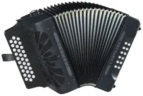 Hohner 825232541424 Compadre E/a/d 3-row Diatonic Accordion - Black