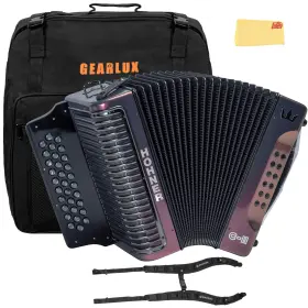 Hohner 840262242868 Corona C-ii G/c/f Accordion - Red To Gold With Gig Bag