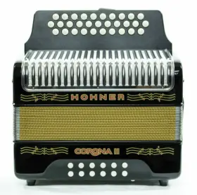 Hohner 852659992829 Corona Ii 3500gb 31-key Accordion - Black