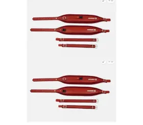 Acc16-red-red Hohner Acc16 X-large Red 42 Inch Leather Accordion Strap - New