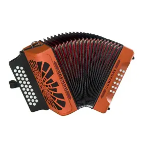 Hohner Accordions 190786386310 Compadre Gcf Accordion Orange With Gig Bag