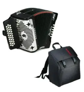 A3100fbk1 Hohner Accordions Accordion 3100fb Panther 3-row Diatonic With Agb Gig Bag