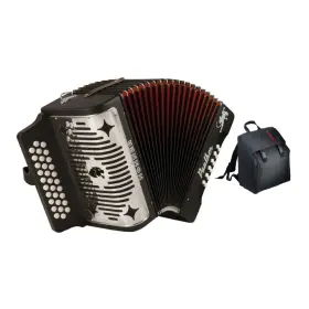 Hohner Accordions A3100gbk1 New In Box 3100gb 31 Key Panther Diatonic Accordion Abg Gig Bag