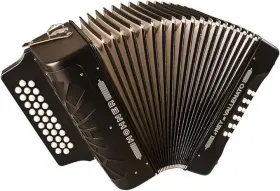 A49221 Hohner Accordions El Rey Del Vallenato Accordion - Black