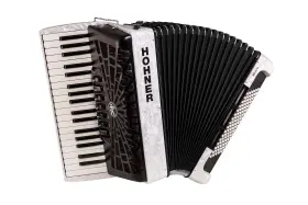 Br96wh Hohner Bravo Iii 96 Chromatic Piano Key Accordion - Pearl White -new