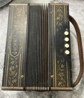 Vienna1rcgb Hohner Vienna 1 Diatonic Accordion 4 Row Bass 10 Treble Button Inch C Germany