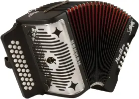 Inc Usa 726084900509 Panther G/c/f 3-row Diatonic Accordion - Black