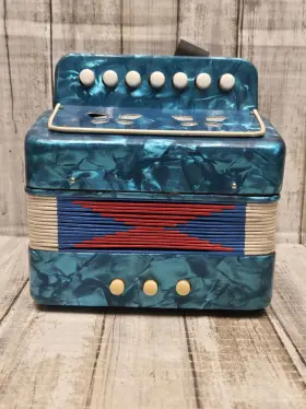 Kmise 941478396056 Accordion Kids Toy Mini Instruments 7 Keys Button For Beginners
