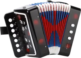 Lieke 313035764718 Accordion 10 Keys Button Toy For Kids Musical Instrument Mini Ac