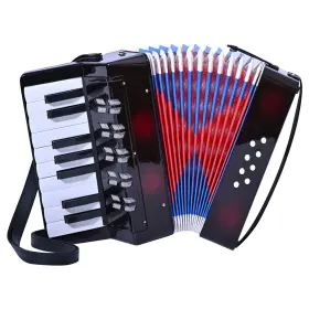 Uc104 Lieke Accordion 17 Piano Keys 8 Bass Button Kids Musical Instrument Mini