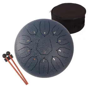 Lomuty 791290860428 Steel Tongue Drum 12 Inch 11 Notes For Adults - Dark Blue