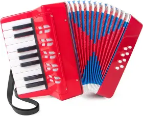 Lotkey 313103655603 Accordion 17 Keys Piano For Kids 8 Bass With Straps Beginners Stu