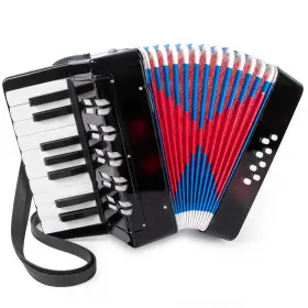Lotkey 764003441689 Accordion 17 Keys Piano For Students 8 Bass With Straps Beginn