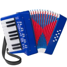 Lotkey 764003444086 Accordion 17 Keys Piano 8 Bass With Straps For Beginners Student E