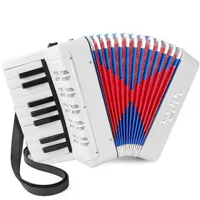 Lotkey 764003444383 Accordion 17 Keys Piano For 8 Bass With Straps Beginners Stude