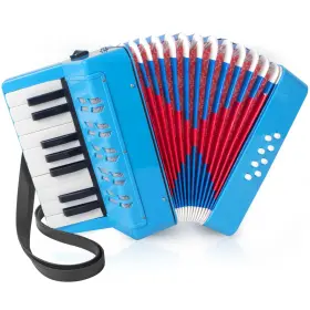 Lotkey 764003444390 Accordion 17 Keys Piano For Kids 8 Bass With Straps Beginners