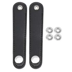 Lovermusic 720355724719 Length 5.51 Inch Black Pu Leather Accordian Straps Shoulder Replacement For B