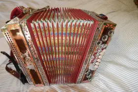 3396 Melodija Button Box Slovenian 3 Row Reed