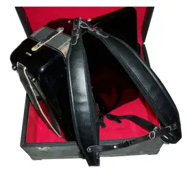 Music First Wsdads-002s Black Genuine Leather Super Wide Thick Comfortable 96 120 Bass Ac