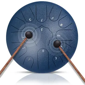 Gsg01 Nbmicso Steel Tongue Drum- 13 Note 12 Inches Navy Blue