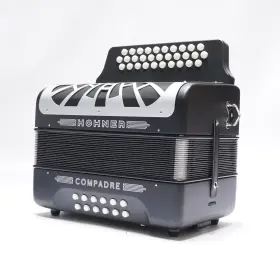 Other 196271521358 Hohner Compadre E A D 3 Row Diatonic Accordion Black With Gig Bag
